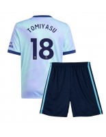 Arsenal Takehiro Tomiyasu #18 Alternativní dres pro děti 2024-25 Krátký Rukáv (+ trenýrky)